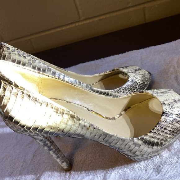 Coach python leather peep-toe heels - Picture 2 of 4